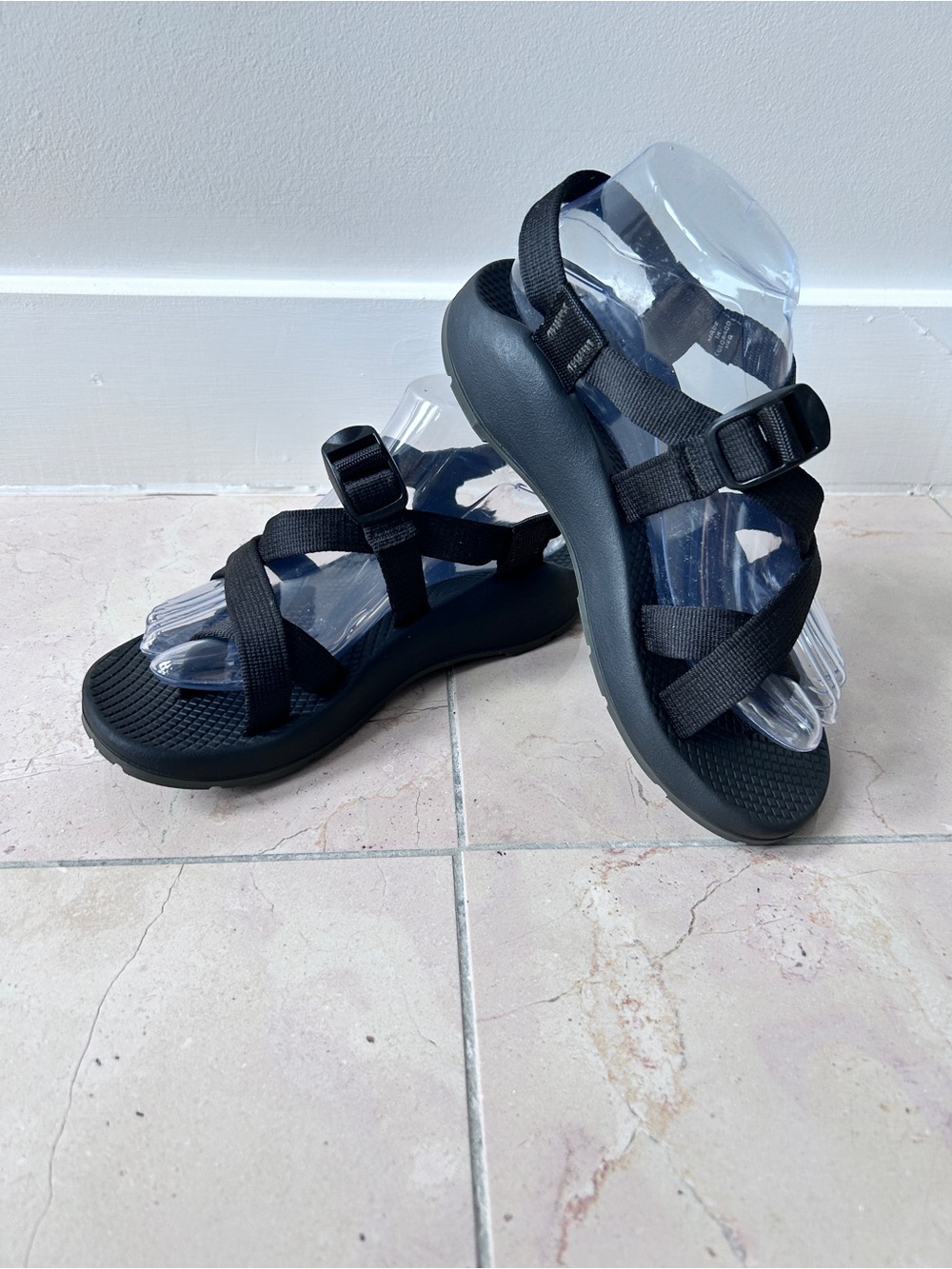 Chaco J107364 Women's Size 7 Banded Z Cloud 2 Sport Sandal, Solid Black Comfy
